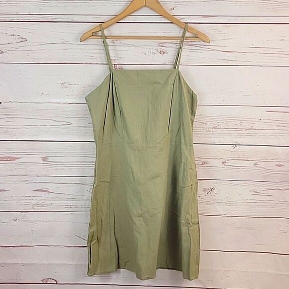 NWT Cotton On- Silver Sage Woven Krissy Dress-Size Medium - Picture 4 of 7